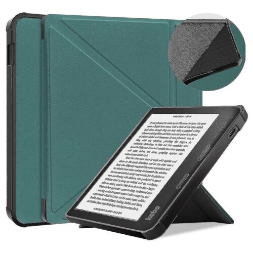 Étui compatible avec Kobo Libra 2 - Book Style Pu Leather E-reader Cover Folio Case( Couleur: Vert )