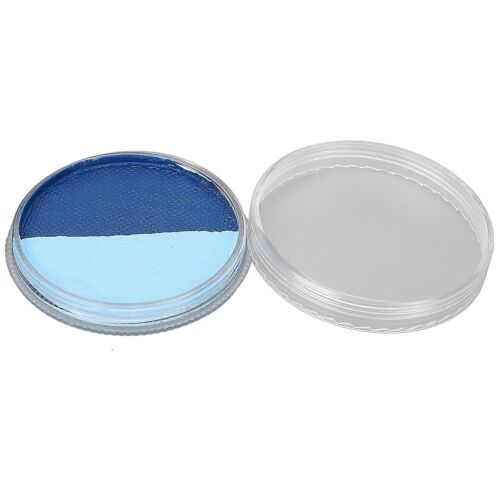 Double Couleurs Visage Corps Peinture Kit Maquillage À Base D'eau Pour Enfants Adultes Cosplay Noël Halloween Fête 30g (Bleu Fluorescent Bleu) 