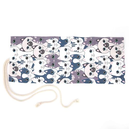 Stylo Rideau Haute Capacité Roll Up Lavable Crayons Sac De Rangement pour Camarades De Classe Étudiants Collègues Cadeau