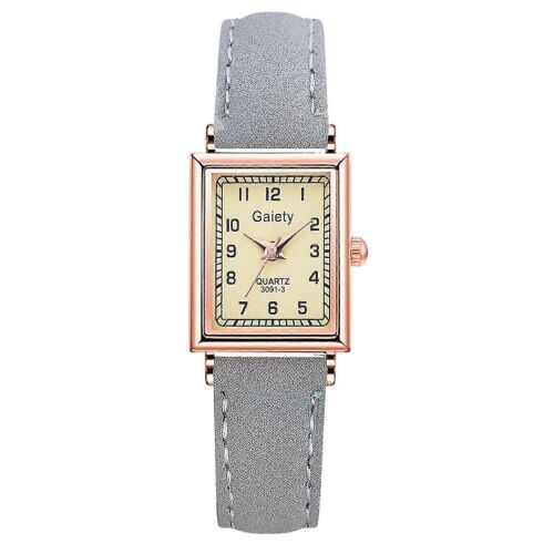 Femmes Ceinture Type Montre Luxe Rose Or Bordure Montres Dames Casual Watch