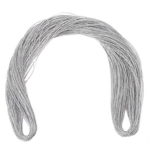 100 Yards Fil Bricolage Corde Corde Fil Cheveux Emballage Étiquette Vêtements Sacs Accessoiressilver
