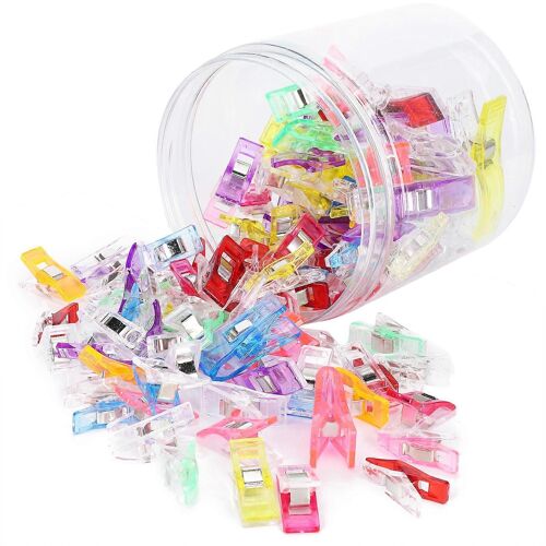 120 Pcs Quilting Clips Coloré En Plastique Couture Tissu Artisanat Tricot Accessoires