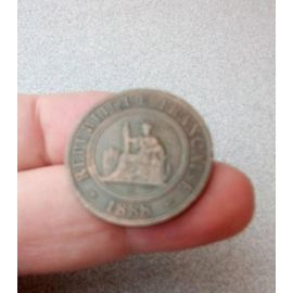 Monnaie 1 Centime Indochine 1888