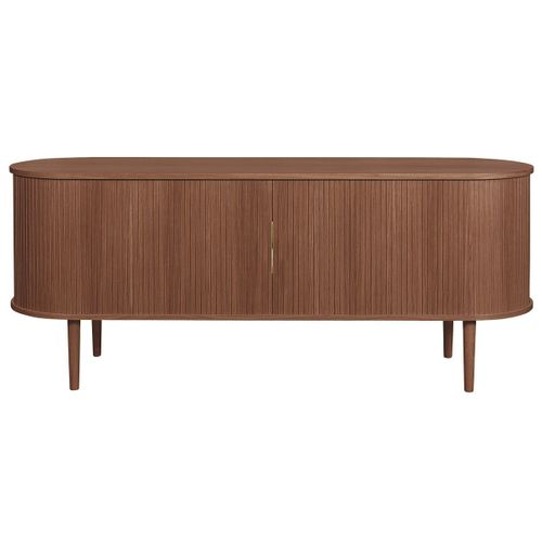 Buffet Vintage En Bois Foncé Noyer 2 Portes Coulissantes L160 Cm Epic