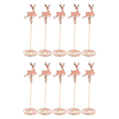 10pcs Carte Table Stand Support Stable Table En Métal Numéro Clip Stand Pour Note Photo Fête De Mariage