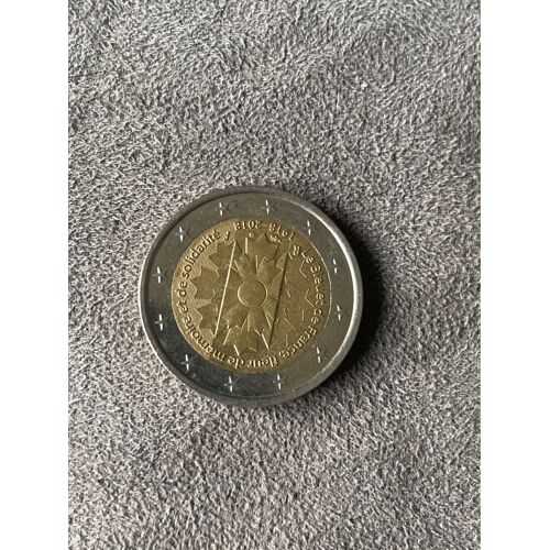 Pièce De 2€ Le Bleuet De France Fleur De Mémoire Et De Solidarité 