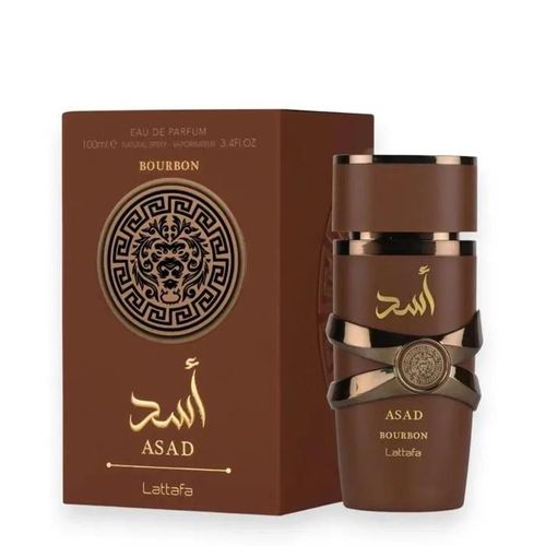 Eau De Parfum Bourbon De Lattafa ¿ 100 Ml ¿ Mixte - Cacao, Noix De Muscade Et Davana, Mirabelle, Poivre Rose, Lavande Et Ambre 