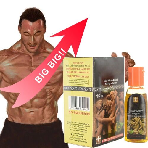 Huile De Dieu Indien À Base De Plantes Pour Homme, Crème De Massage De 15ml, Croissance Masculine, Agrandissement Du Pénis, Lubrifiant Pour Grosse Bite