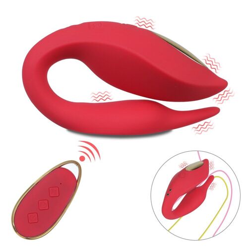 Stimulateur Clitoris Point G 12 Vitesses, Double Gode, Jouets Sexuels Pour Femmes, Masturbateur, Vibrateur Sans Fil En Silicone Pour Couple