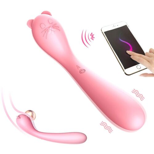 Souris Vibrante En Silicone Pour Massage Du Point G, Télécommande Sans Fil, Application Bluetooth À 8 Fréquences, Jouets Sexuels Pour Femmes Et Adultes
