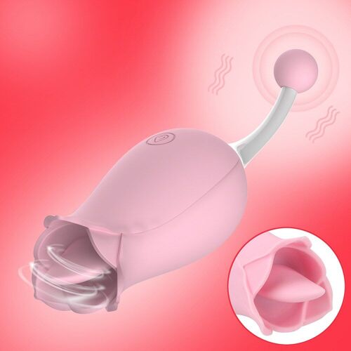 Vibrateur De Langue Puissant À 10 Vitesses, Double Tête En Forme De Fleur, Stimulation Du Point G, Masseur De Clitoris, Jouet Sexuel Pour Femmes Et Couples