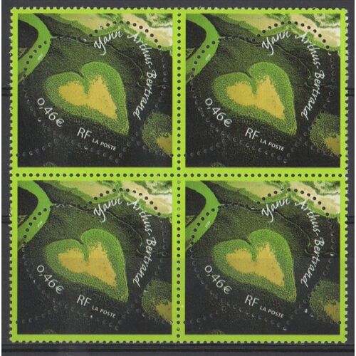 Bloc 4 Timbres France 2002 Yvert Et Tellier N°3459 Yann Arthus-Bertrand Neuf**