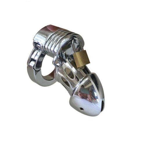 Dispositif De Chasteté En Métal, Anneau Réglable, 5 Tailles, Bdsm, Cage De Bondage, Pénis, Serrure, Jouets Sexuels Pour Hommes