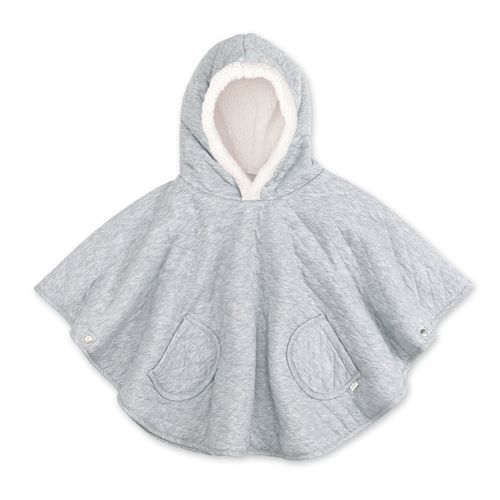 Poncho Chaud De Voyage Pady Quilted Mix Grey - Bemini