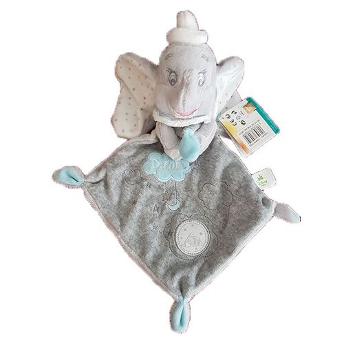 Disney - Doudou Elephant Dumbo Plat Gris Big Dream