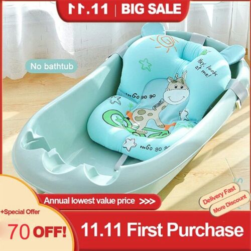 Coussin De Soutien De Bain Pour Bébé, Douche Pour Nouveau-Né, Coussin D'air Portable, Lit Pour Bébé, Tapis De Baignoire Antidérapant, Siège De Sécurité, Oreiller Doux