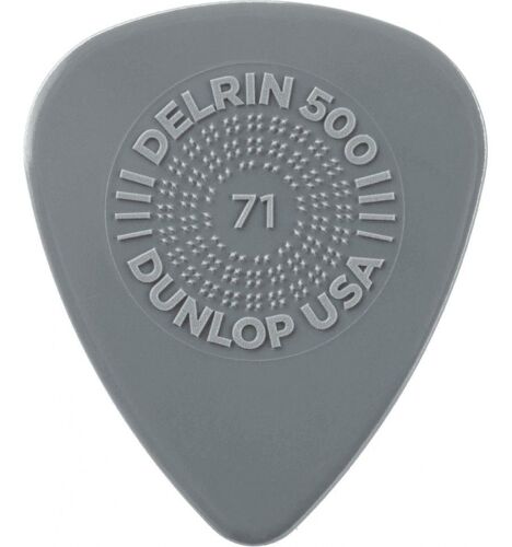 Dunlop 450p071 - 12 Médiators Delrin 500 Prime Grip - 0.71 Mm