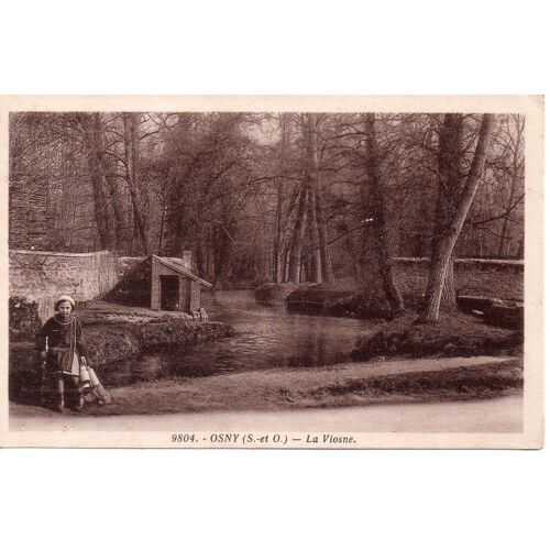 Osny - La Viosne (Carte Ancienne Animée, 95 Val D'oise, Fillette)