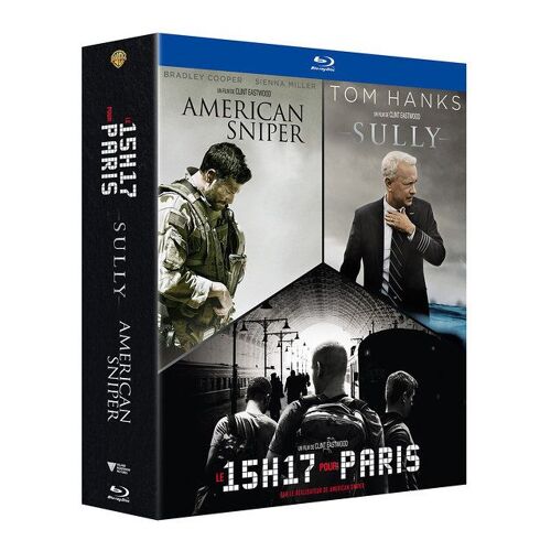 Clint Eastwood - Portraits De Héros - Le 15h17 Pour Paris + Sully + American Sniper - Pack - Blu-Ray