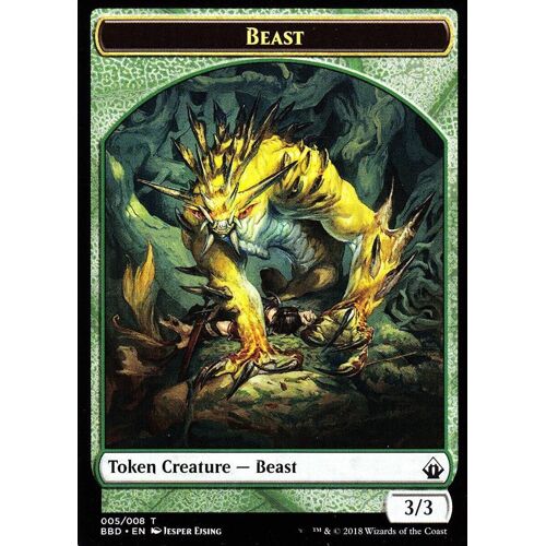 Token / Jeton - Beast - Mtg - Battlebond Vo - 5/8