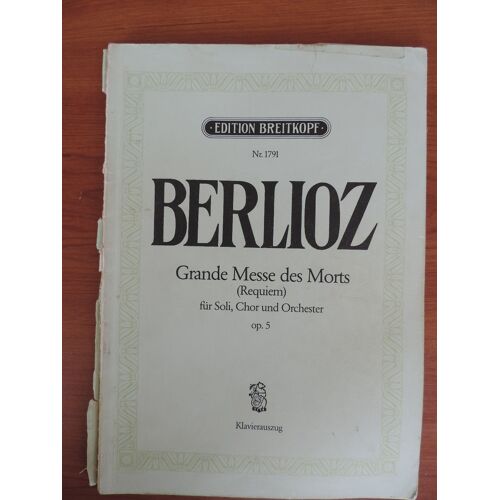 Berlioz - Requiem Op.5 - Version Soli Choeur Et Piano