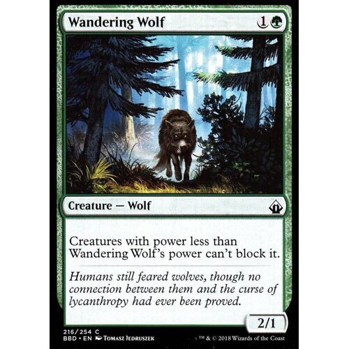 Wandering Wolf - Mtg - Battlebond Vo - C - 216/254