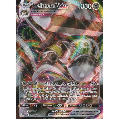 Carte Pokemon - Melmetal Vmax - 048/078 - Ultra-Rare Full Art- Eb10,5 - Pokemon Go -