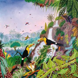 Puzzle 350 Pièces Thomas : Toucans À Carène