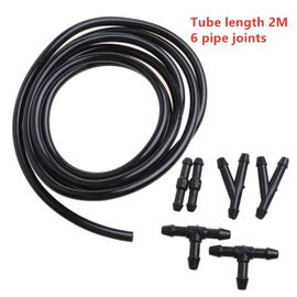 Kit De Connecteur Universel De Tuyau De Lave-Glace De Voiture, Tuyau De Remplacement De Tuyau De Fluide, Buse D'essuie-Glace À Jet, Connexion De Pompe À Eau