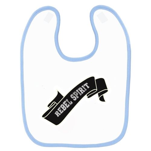 Bavoir Bébé Imprimé Bande Rebel Spirit Bleu