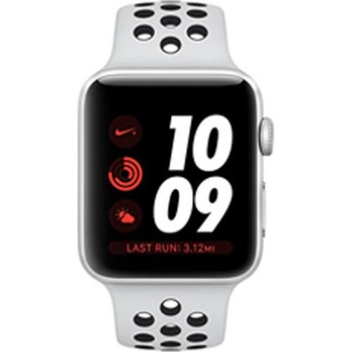 Apple Watch Series 3 Sport Nike Plus 42mm Aluminium Silver Plastic Sport Band Platinum Black