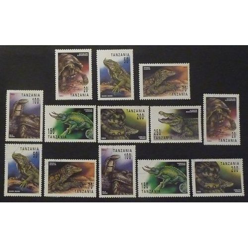 Tanzanie Neuf Et Oblitéré Lot De 13 Timbres De 1993