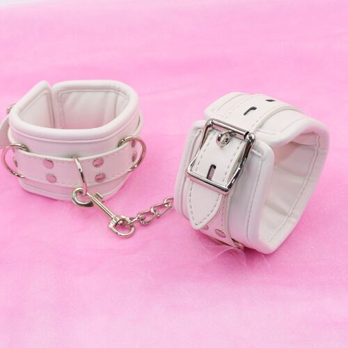Menottes Érotiques En Cuir Pu, Menottes Pour Pied Et Cheville, Bondage Bdsm, Fétiche, Aide À La Position Sexuelle, Équipement De Bondage, Esclave Soumis, Jouet Cosplay