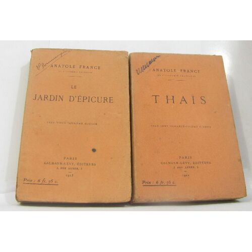 Le Jardin D'épicure -Thais (Lot De Deux Livres)