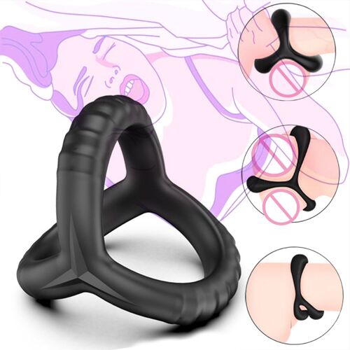 Anneau Sexuel Pour Homme, Pénis Sans Vibrateur Scrotum, Retarde L'éjaculation, Anneaux D'érection Sexy, Couple Amoureux, Sex Shop