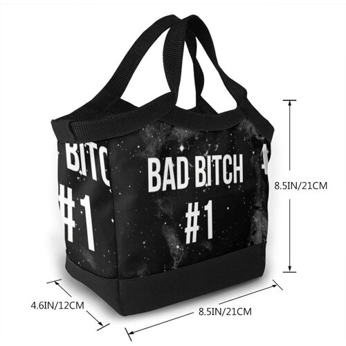 Sac à lunch portable sacs fourre-tout isolé étanche-Bad Bitch #1