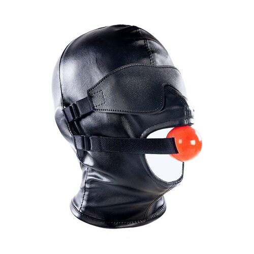 Bandeau Et Boule Amovibles En Cuir Pour Hommes Et Femmes, Masque À Capuche, Fétichiste, Jouets Sexuels, Bondage Bdsm, Jouets Érotiques