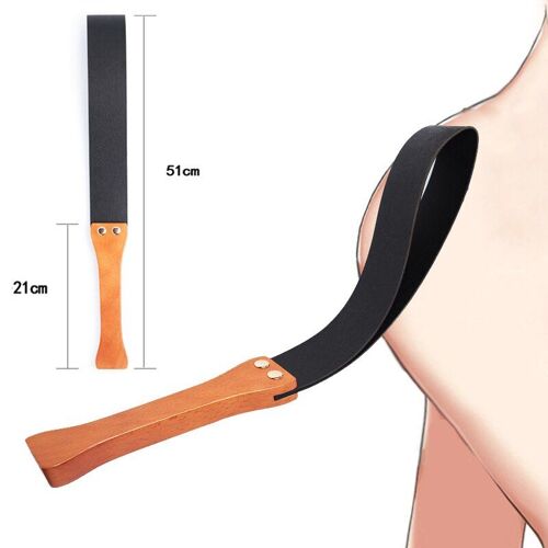 Fouet Érotique Vintage En Cuir Avec Manche En Bois De 51cm, Fouet Bdsm, Palette De Fessée, Équipement D'esclave De Torte, Jouets Sexuels, Jouet Sexuel Pour Adulte