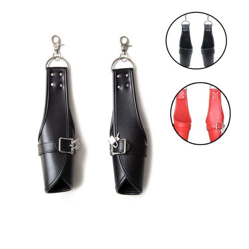 Gants En Cuir À Suspendre Sur La Porte, Mitaines, Menottes, Suspension, Système De Jeu De Rôle Pour Couple, Jouet Sexuel