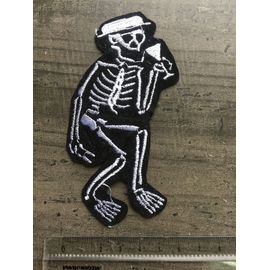 Patch / Ecusson Thermocollant Biker Poker Gothique Motard Skulle Tete Mort Militaire Moral Brassard Armée Combat