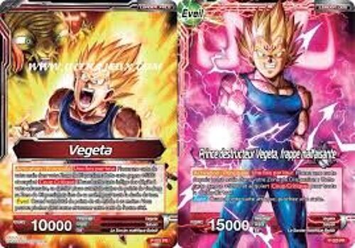 Dragon Ball Super - P-025 - Vegeta & Prince Destructeur Vegeta, Frappe Malfaisante - Promo