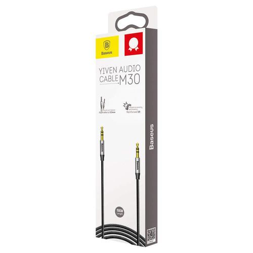 Baseus Audio Yiven M30 Cable 1.5m Silver/black (cam30-cs1)