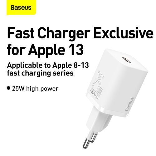Baseus Travel Charger Set Super Si 1c Qc (with Mini White Cable Type-