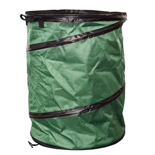 Sac De Jardin À Feuilles Réutilisable 108l Poubelle Ronde Pliable En Tissu Oxford Sac De Déchets Étanche Sac De Stockage Des Déchets
