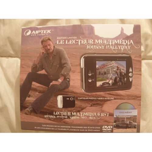 Le lecteur multimédia Johnny Hallyday (édition limitée) / 1 DVD Johnny Hallyday