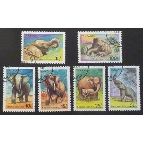 Tanzanie Oblitéré Lot De 6 Timbres De 1991