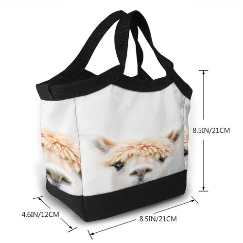 Sac à lunch portable sacs fourre-tout isolé motif de lama étanche