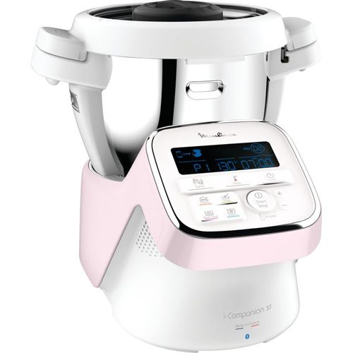 Moulinex i-Companion XL HF90E700 - Robot cuiseur - 4.5 litres - 1550 Watt - blanc/rose
