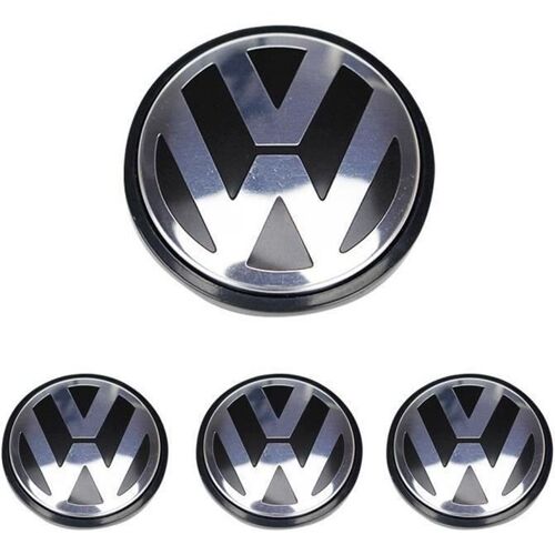 4 X Caches Moyeux Centre Roue Vw Pour Volkswagen 65mm Ref. 3b7 601 171 Bo22435