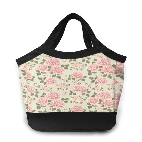 Vintage Roses Sac à lunch portable Sacs fourre-tout -Vintage Rose